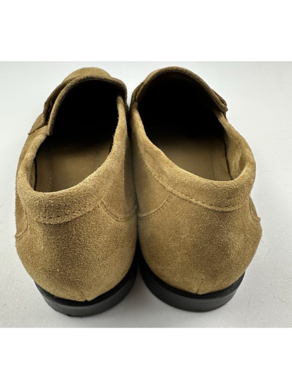 Zara Men’s Suede Penny Loafers Sand Brown Slip On EU 42 US 9 - Picture 6 of 8